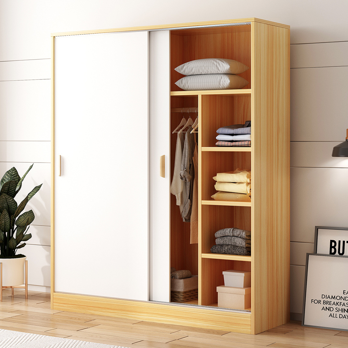 板式双门储物柜