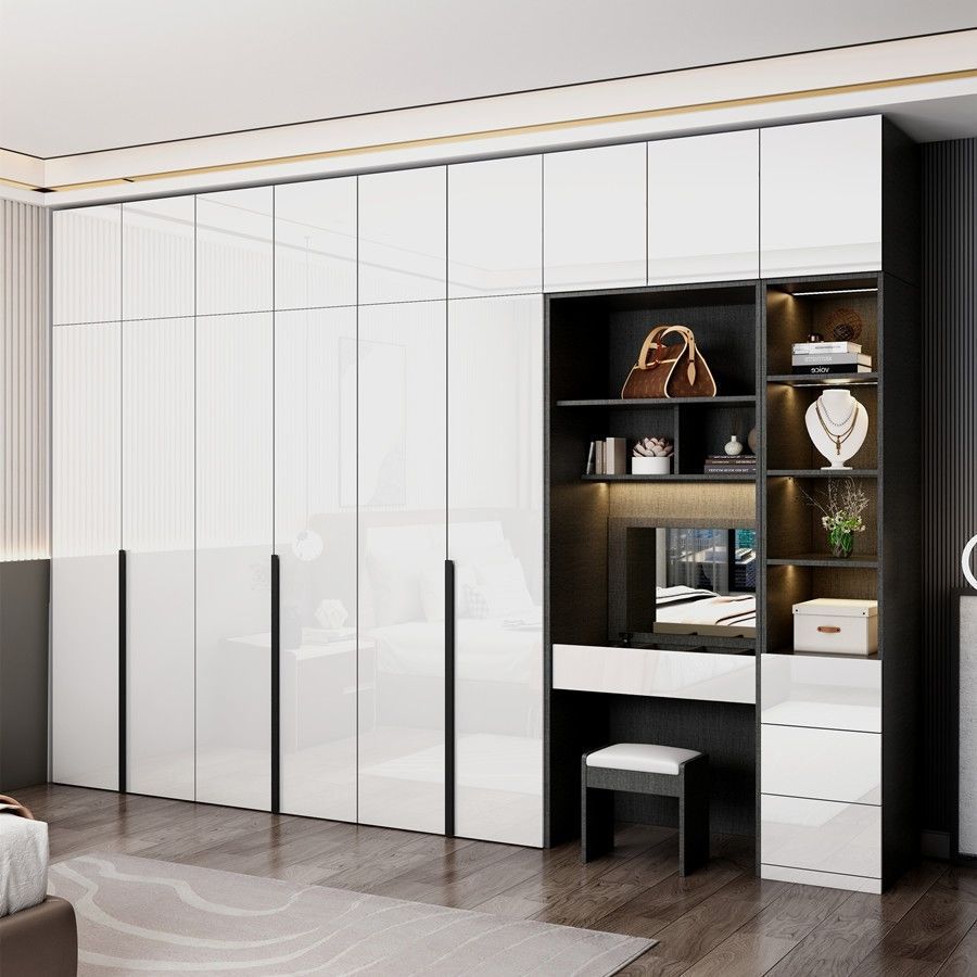 pet门板柜门高光钛瓷云石板衣柜门橱柜门酒柜鞋柜肤感哑光