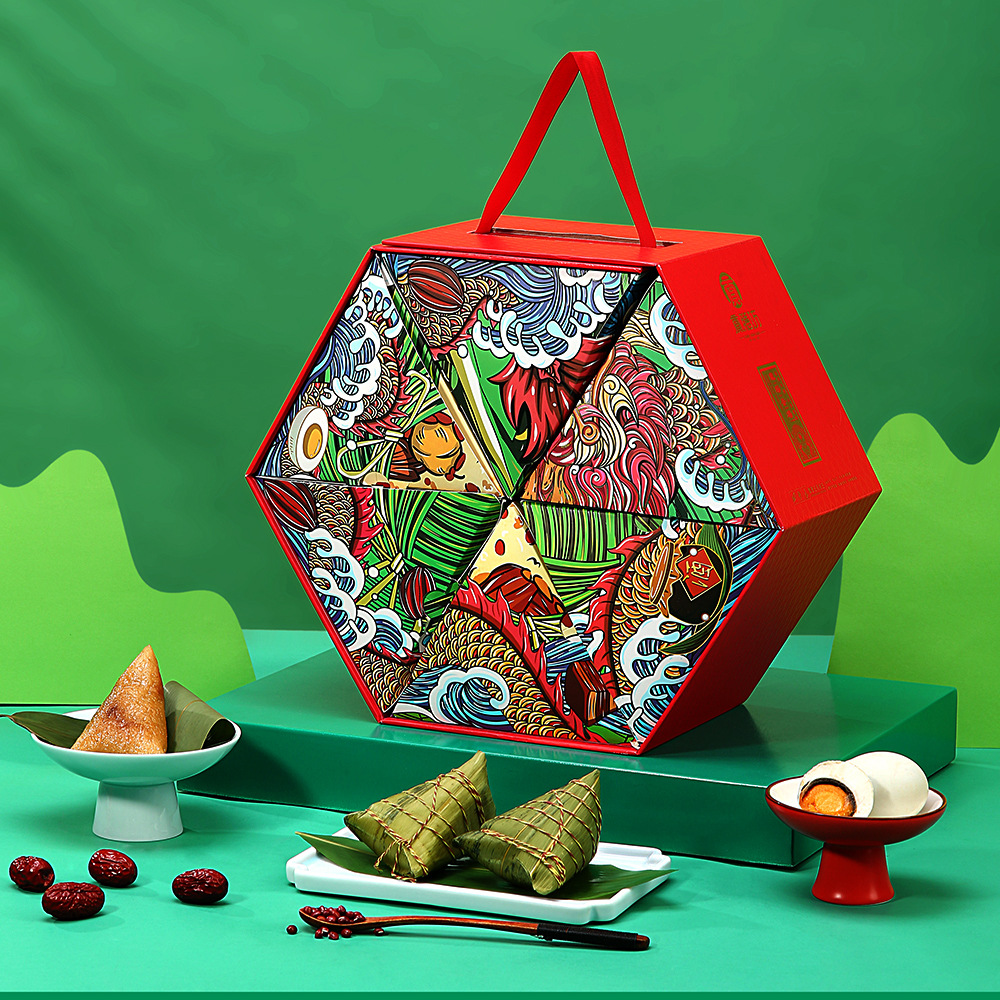 贡膳坊-龙粽登场礼盒(六角)1860g 端午节粽子礼盒 节日礼品 福利