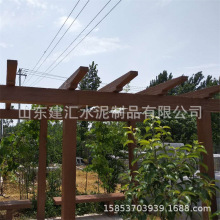 建汇 耐腐蚀 钢筋混凝土 学校景观水泥仿木长廊 庭院葡萄架