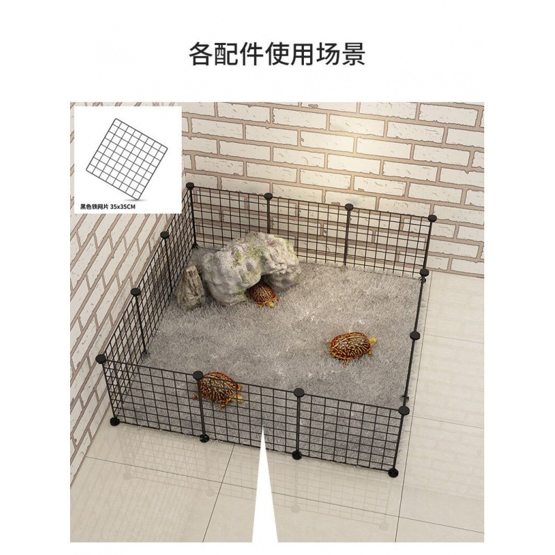 Diy Free Combination Magic Piece Assembled Pet Cage Fence Isolation Fence Cat Cage Dog Cage Rabbit Cage Barbed Wire Resin