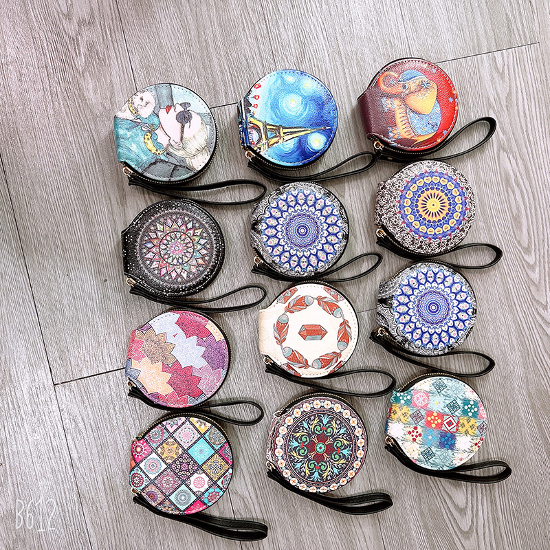 2023 New Girls Coin Purse Women's Ethnic Style Retro Women's Coin Bag Portable Personality Stylish Bag Girl