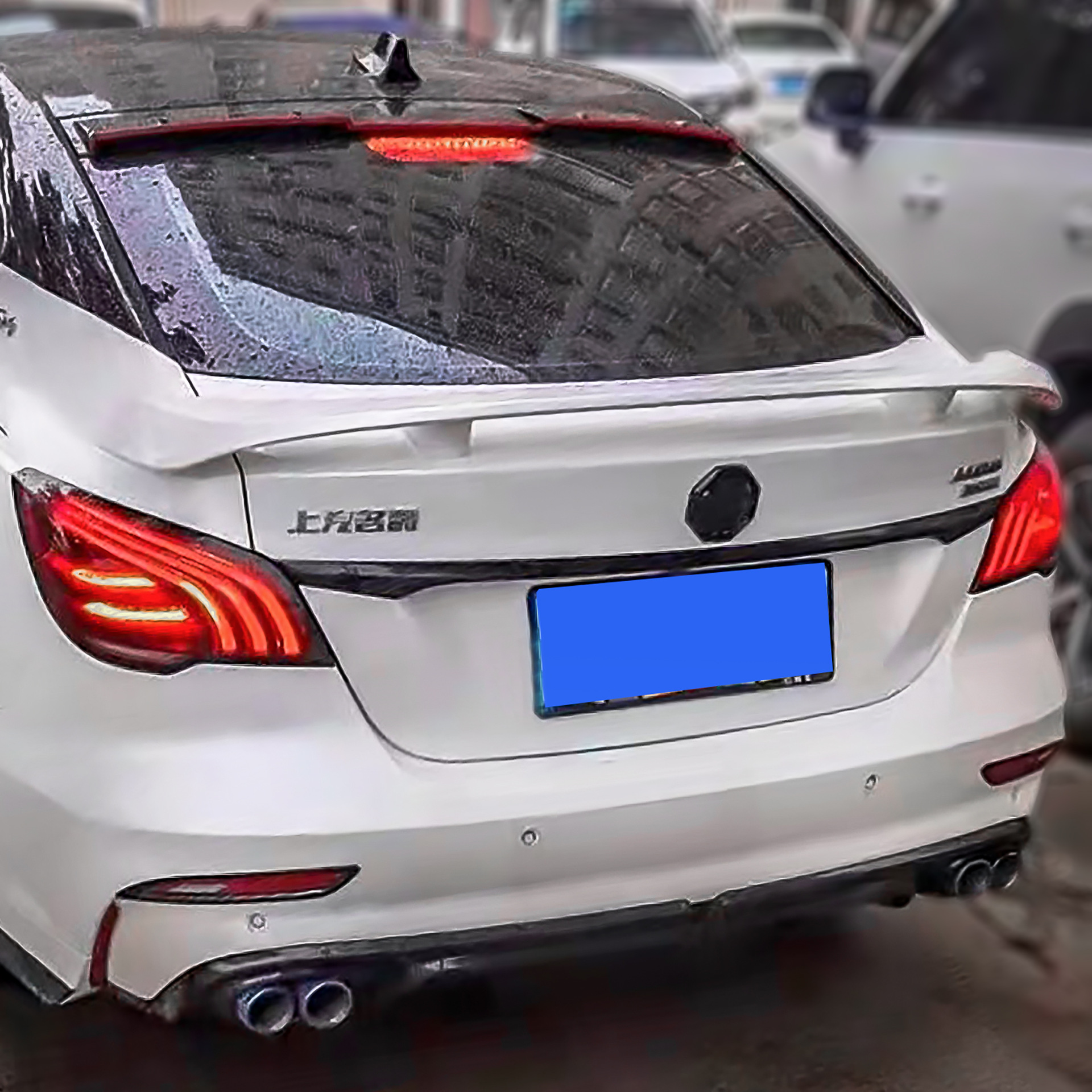 2021款名爵5尾翼改装 全新mg6运动跑车翼定风翼免打孔飞机翼配件