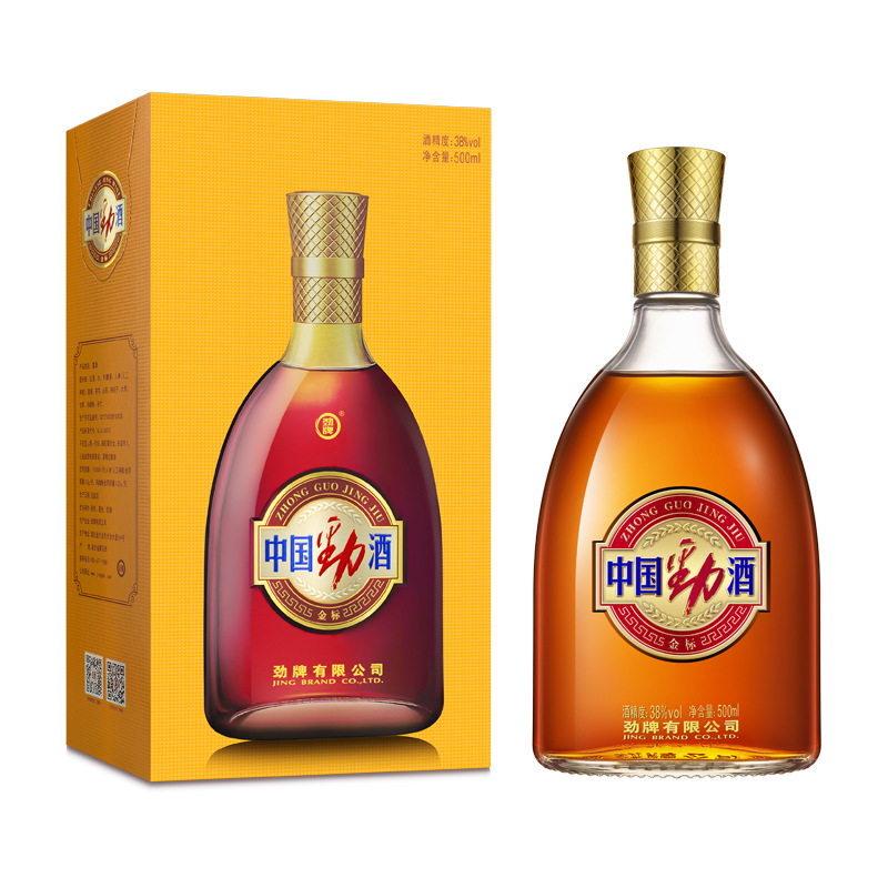 劲牌正品金标劲酒38度中国劲酒500ml/6瓶整箱酒装养生酒超市批发