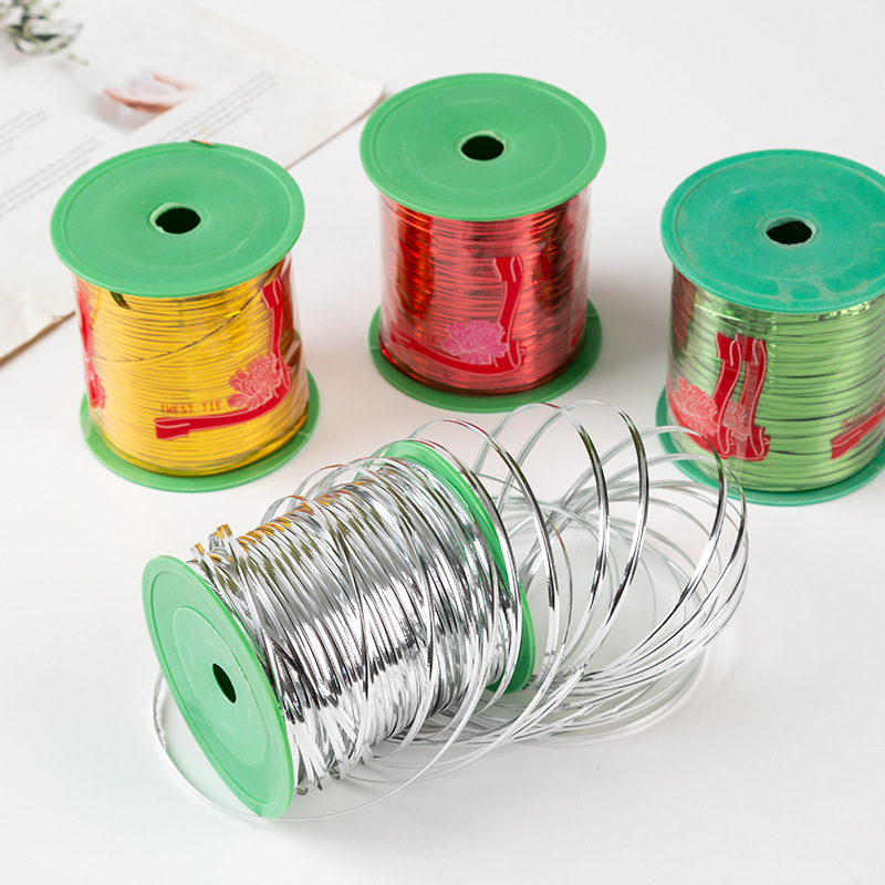 魔丝扎带鲜花花束固定包装材料换点用品扎线铁丝扎丝金银金属绑带