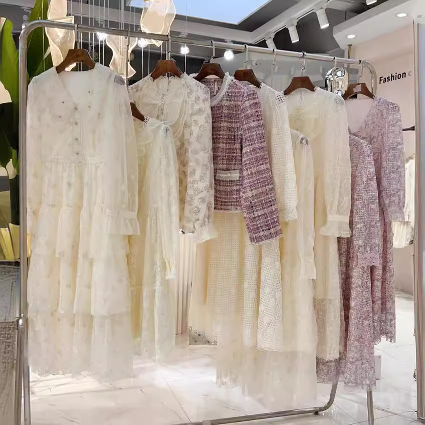 芭依璐女装2024秋季复古宫廷风少淑女装品牌撤柜高货专柜正品剪标