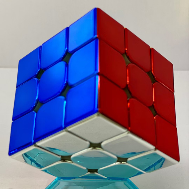 黄金电镀魔方磁力三阶旋风小子炫酷比赛竞技学生礼品收藏益智玩具