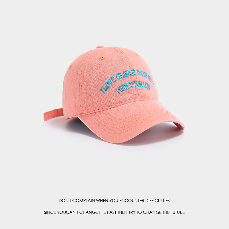 Baseball Cap for Women 2024 Spring New Letter Embroidered Soft Top Face-Looking Small All-Match Couple Peaked Cap Men's Fashion Brand