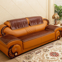 夏季凉席沙发垫坐垫竹子老式座垫套防滑可贵妃红木凉垫子