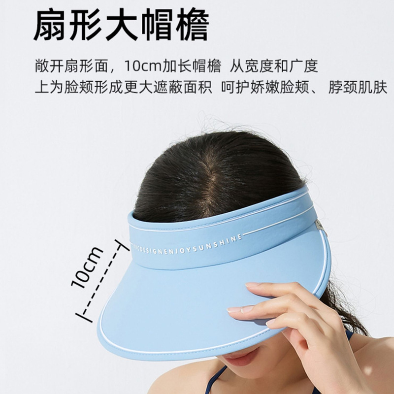 UPF50 + Summer UV Sun Protection Hat Big Brim Air Top Female Cycling Sun Hat UV Protection Sun Hat Cover Face