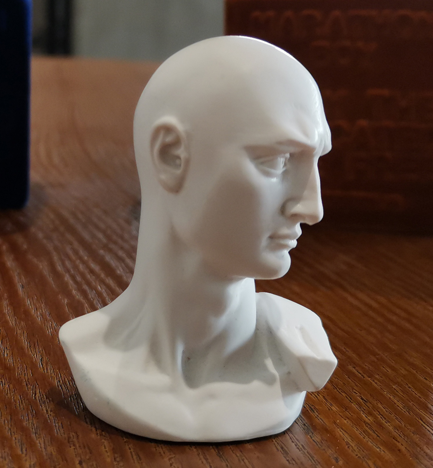 7cm大卫光头 北欧迷你树脂石膏像 美术教具绘画素描头像人像雕塑