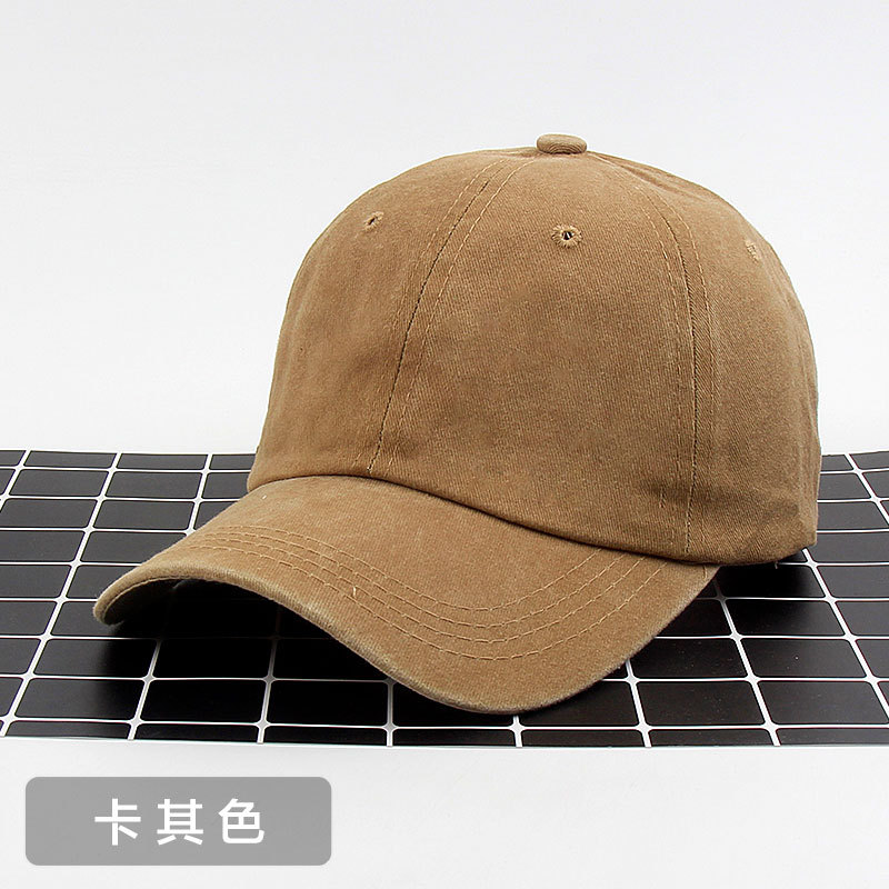 Korean Style Soft Top Hat Summer Outdoor Peaked Cap Washed Baseball Cap Do the Old Cowboy Sun Hat Manufacturer