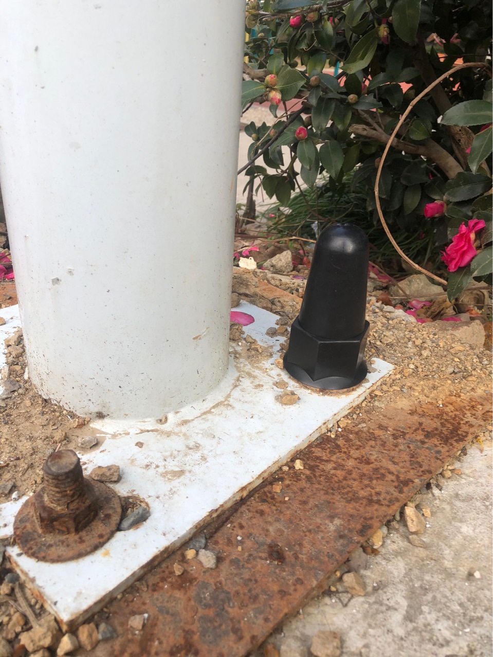 外六角螺栓螺母保护套 地脚螺栓螺母保护罩