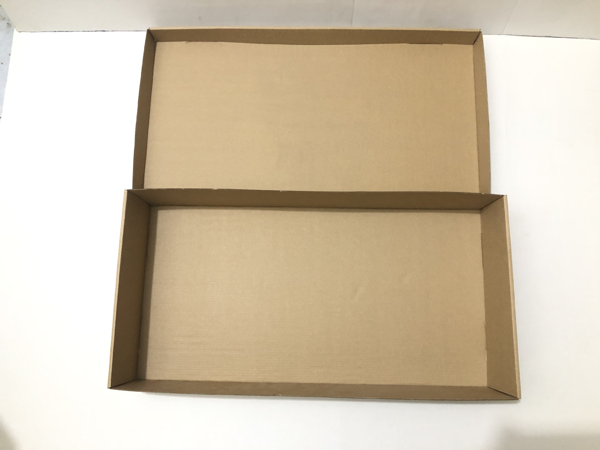 超大鞋盒纸盒特硬3层瓦楞牛皮色天地盖上下盖短靴长靴收纳盒