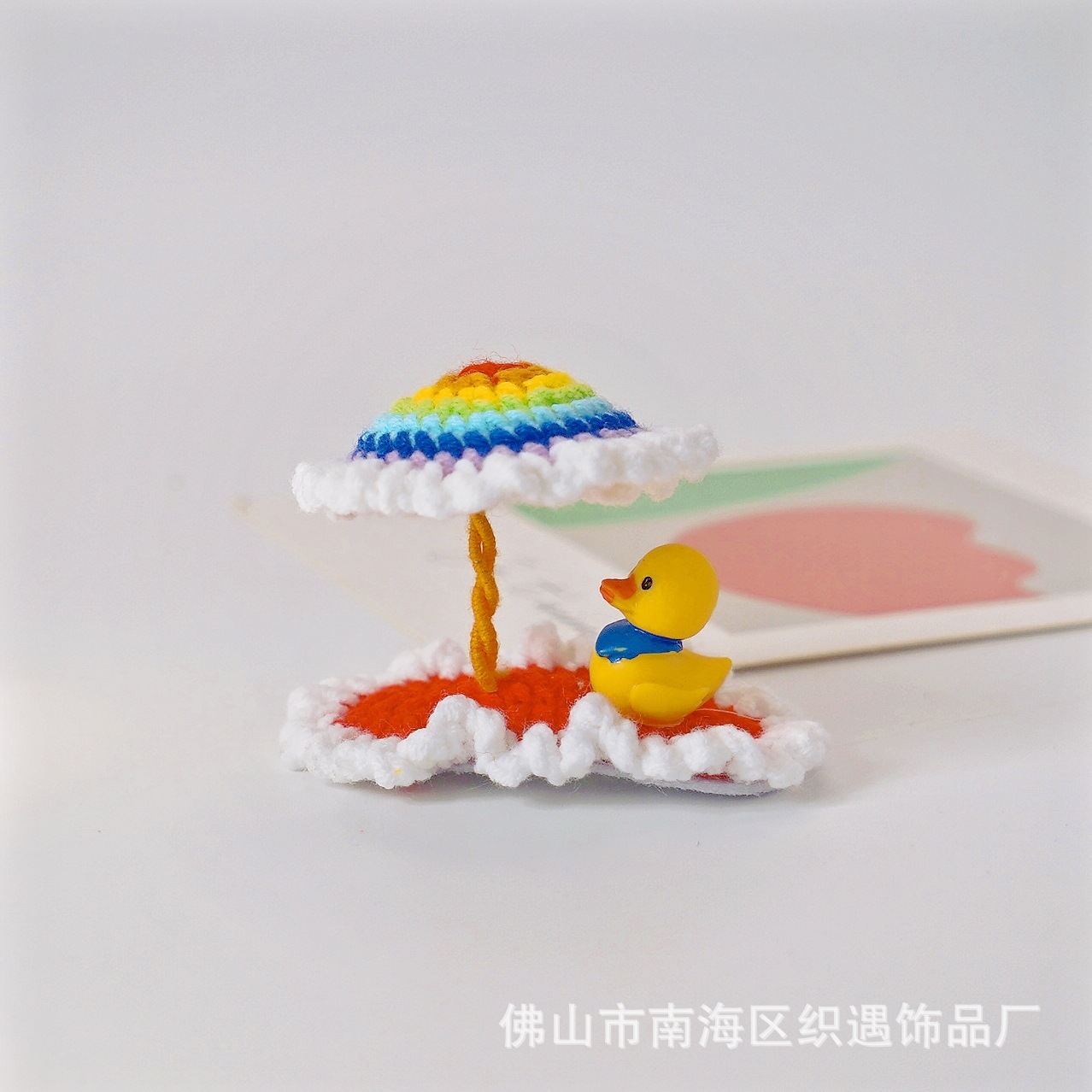 Handmade Wool Crocheted Rainbow Big Windmill Barrettes Children's Cute Three-Dimensional Hair Pricing Umbrella Hairpin BB Clip