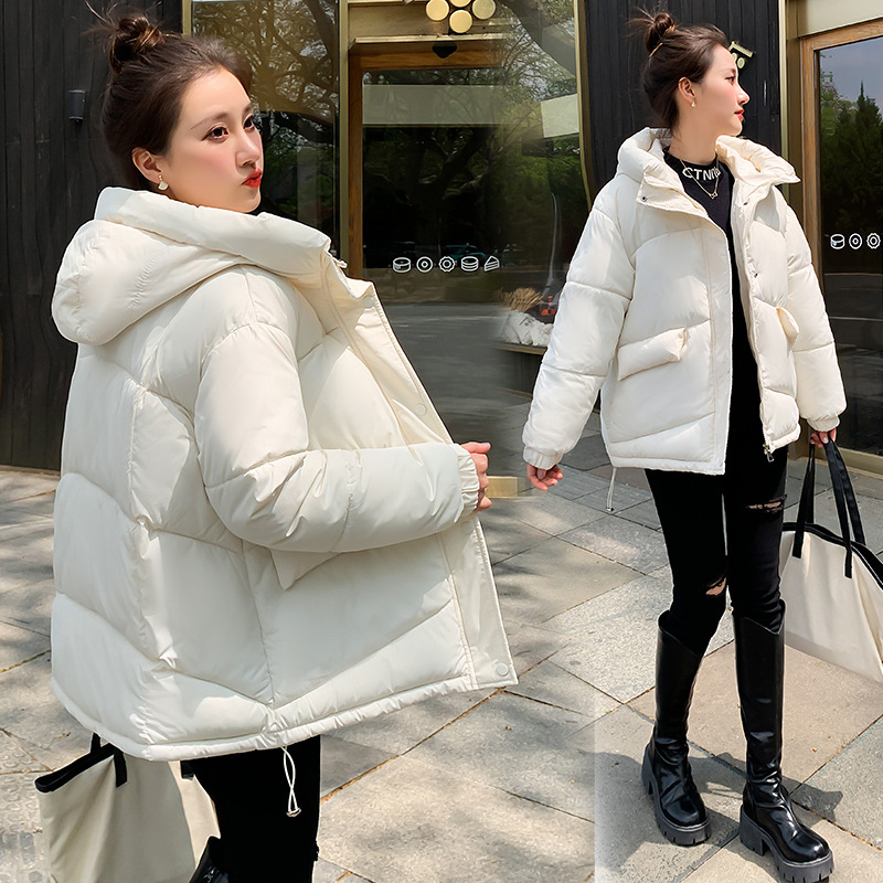 2023 Amazon Export Winter European and American Ladies Cotton Coat Cotton Jacket Short down Coat plus Size Cotton Clothes Women's Coat Fashion