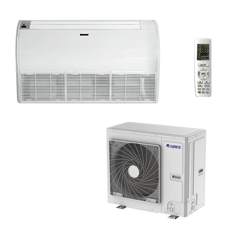 外贸热销中央空调冷暖u-match一托一座吊机 floorceiling18000btu