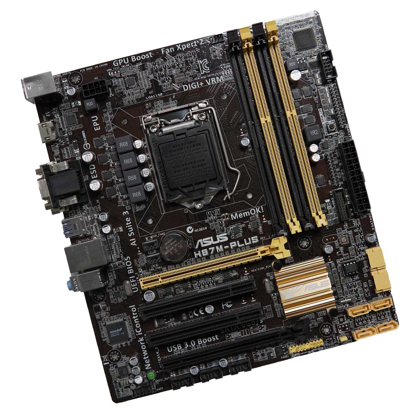 适用于华硕h87m-plus主板1150针支持ddr3内存 micro atx板型