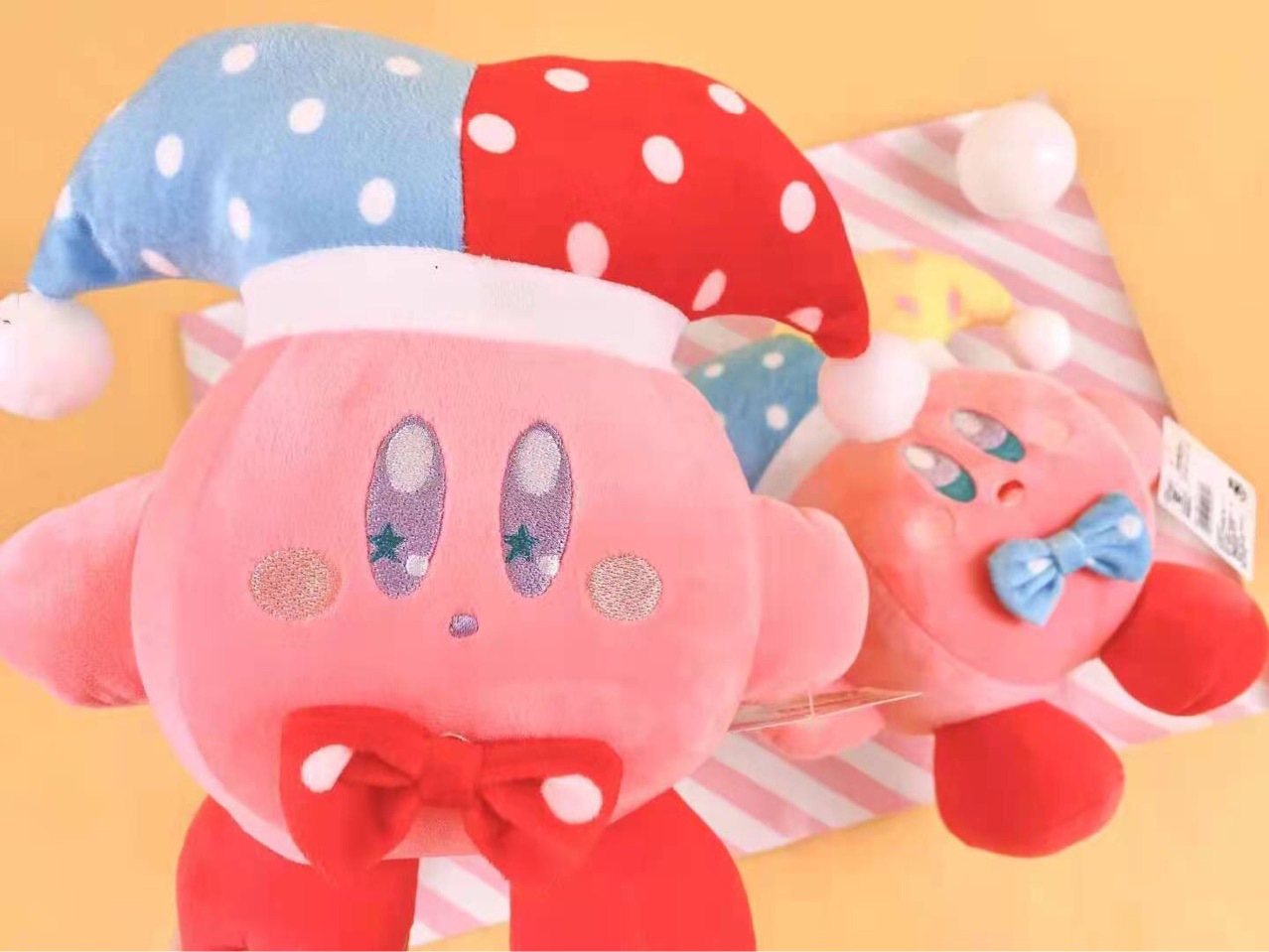新品周边第二弹小丑星之卡比8寸公仔 kirby可爱女生礼物抓机娃娃