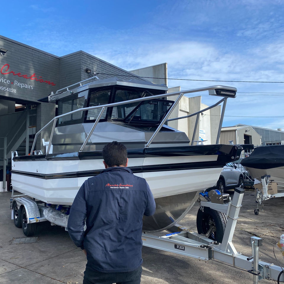 5米定制嘉世宝铝合金钓鱼艇小型游艇现货随时可发货出口船