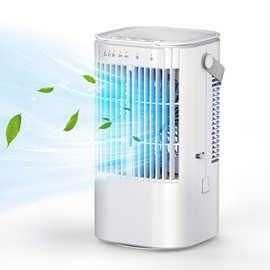 跨境新款冷风机办公室卧室桌面喷雾小风扇便携迷你轻音风扇空调扇