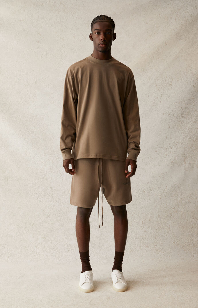 fog fear of god essentials 21ss 复线背后字母高街长袖t恤打底