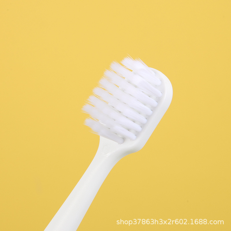 Soft-Bristle Toothbrush Authentic Product Wholesale Imported Brush Filaments Clean Soft Bristle Double Advanced Adult Unisex Household Shangchao E-Commerce