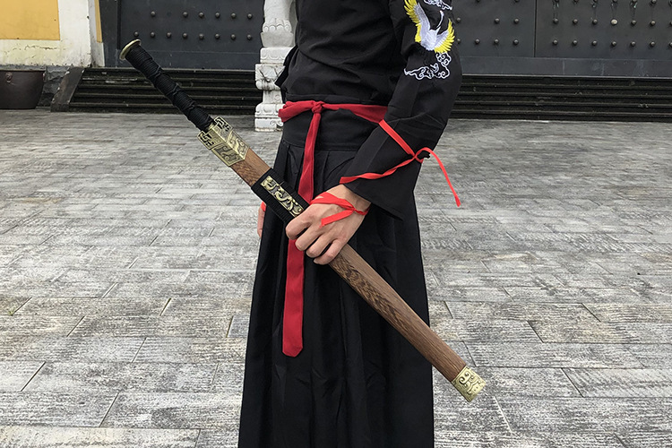 龙泉市木汉剑木质刀剑带鞘古风武侠宝剑汉服佩剑cos表演道具武术