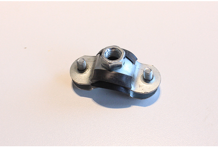 批发胶皮卡u型管卡镀锌胶条卡ppr管卡排水管夹给水吊卡规格齐全