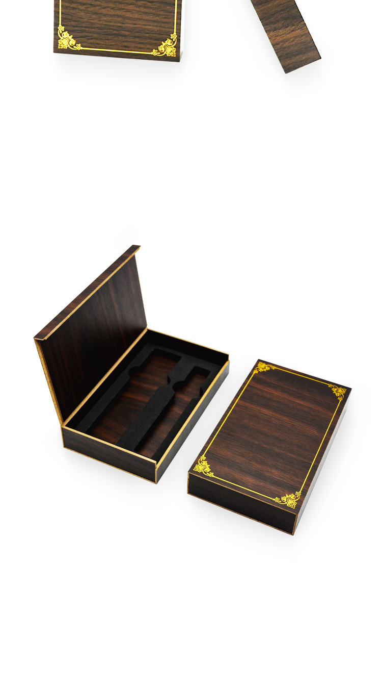 沉香包装盒沉香木盒翻盖式线香礼盒木制香盒订做