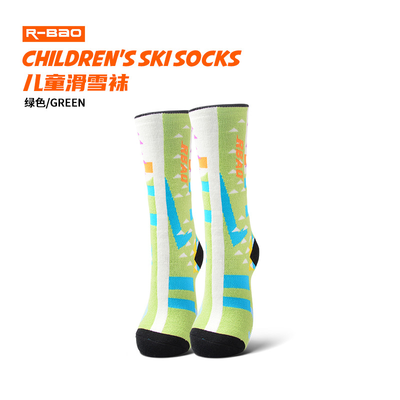 RBAO Winter Mernu Wool Socks Roller Skating Socks Thickened Warm Long High-Top Snow Men's and Women's Ski Socks