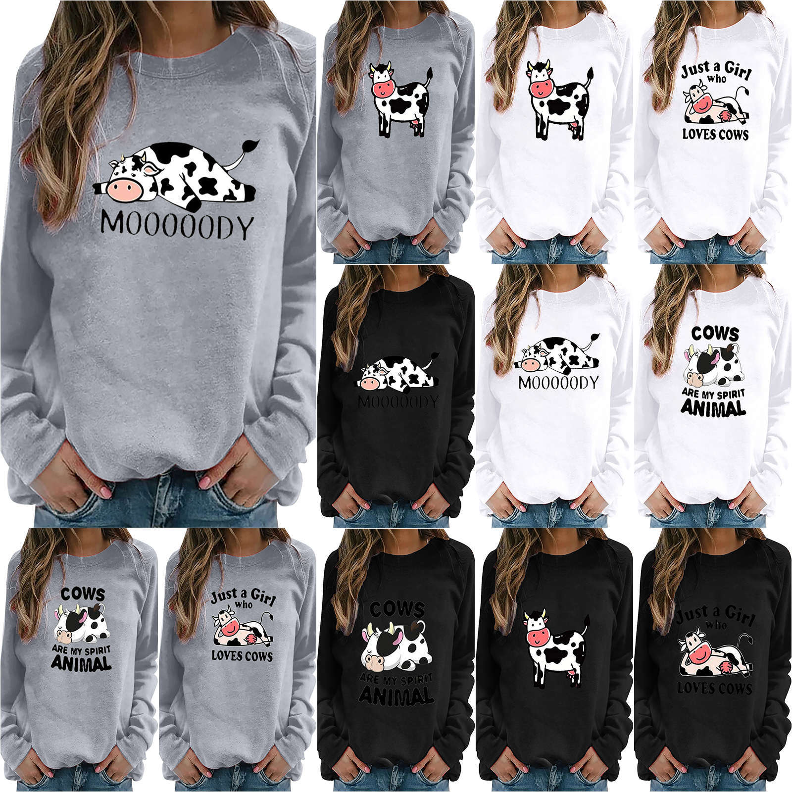 奶牛秋冬装图片