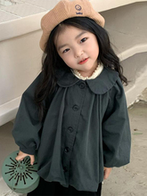 韩国童装2024新款女童秋装韩版外套女孩子中长款风衣女宝外套裙