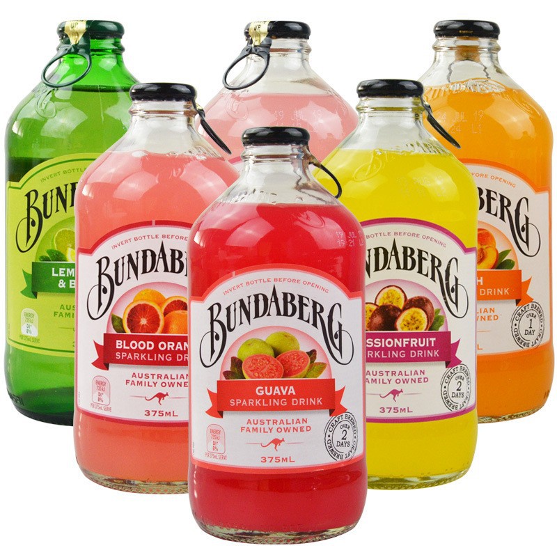 批发11元 澳洲进口宾得宝果汁汽水375ml含气果味气泡水碳酸饮料