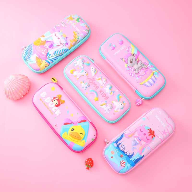 香港yome儿童卡通文具盒幼儿园铅笔盒文具袋小学生时尚拉链笔袋