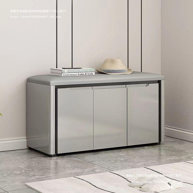 家用换鞋凳门口可坐入户进门玄关鞋柜一体坐穿鞋登轻奢多功能长凳