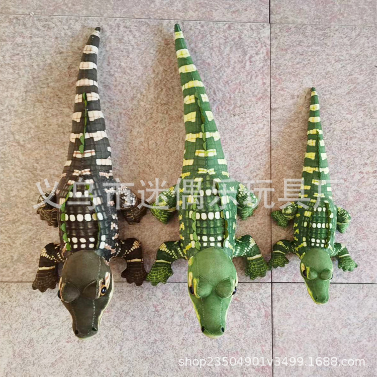 Foreign Trade New 105cm165cm Simulation Green Crocodile Plush Toy European and American Simulated Crocodile Doll