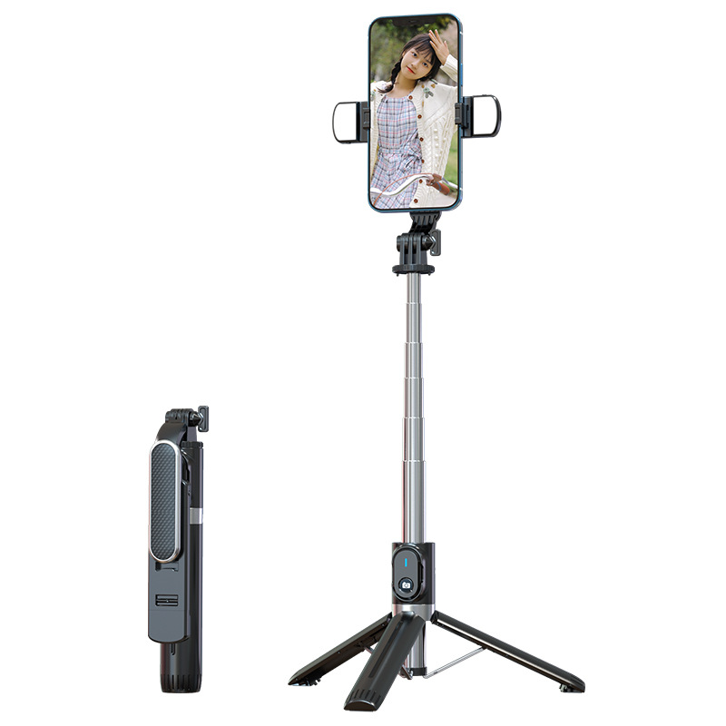 2023 New P93 1.3 M Bluetooth Selfie Stick Live and Photo Mobile Phone Holder Support for GoPro Camera Wholesale