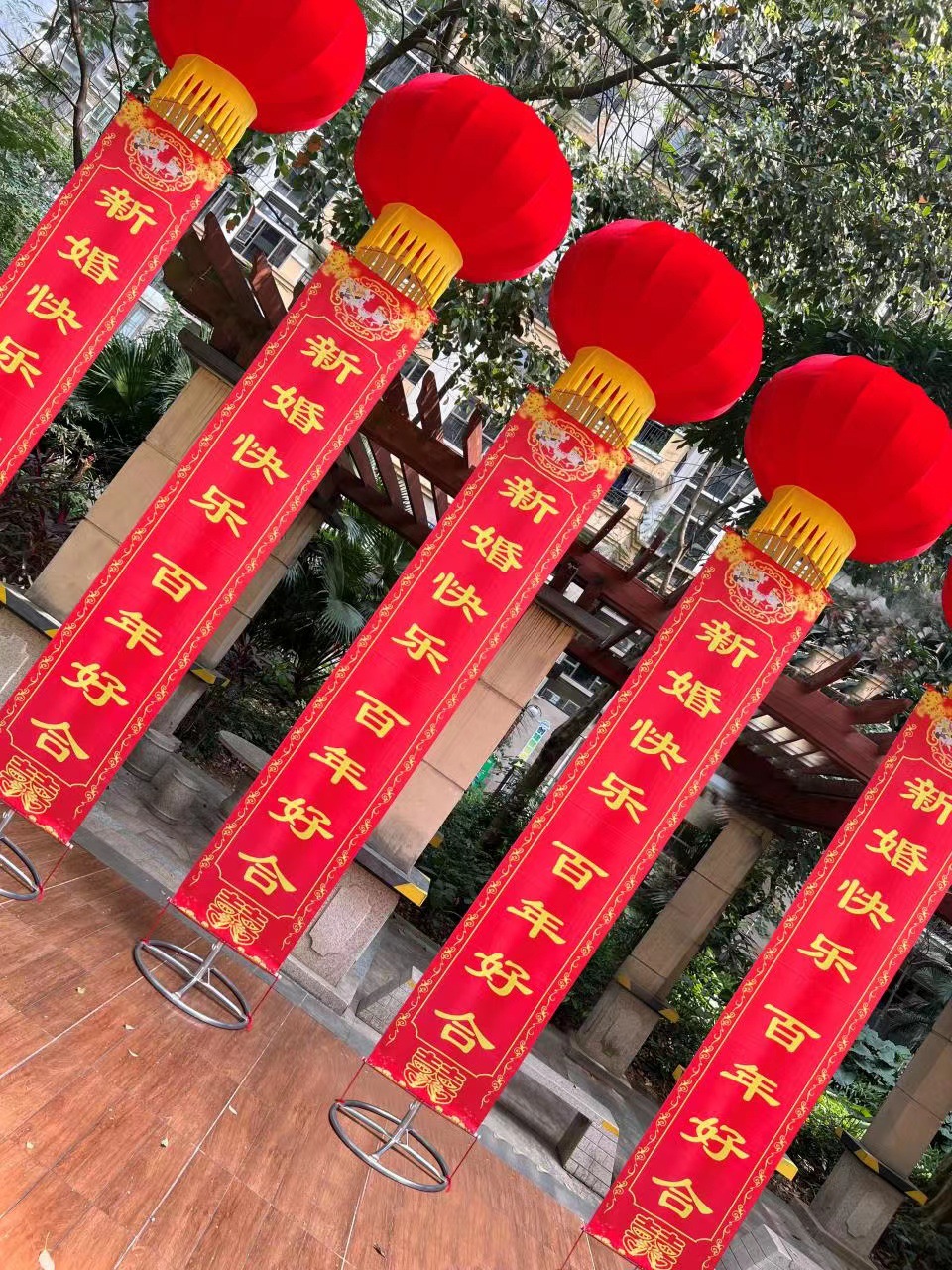 du2p7米新型支架灯笼空飘气球开业广告婚庆生日庆典户外站飘红灯