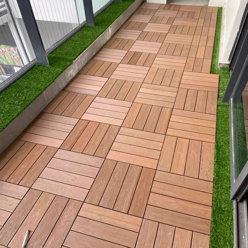塑木户外防腐木阳台露台花园庭院室外防水实木拼接地面铺设地板贴