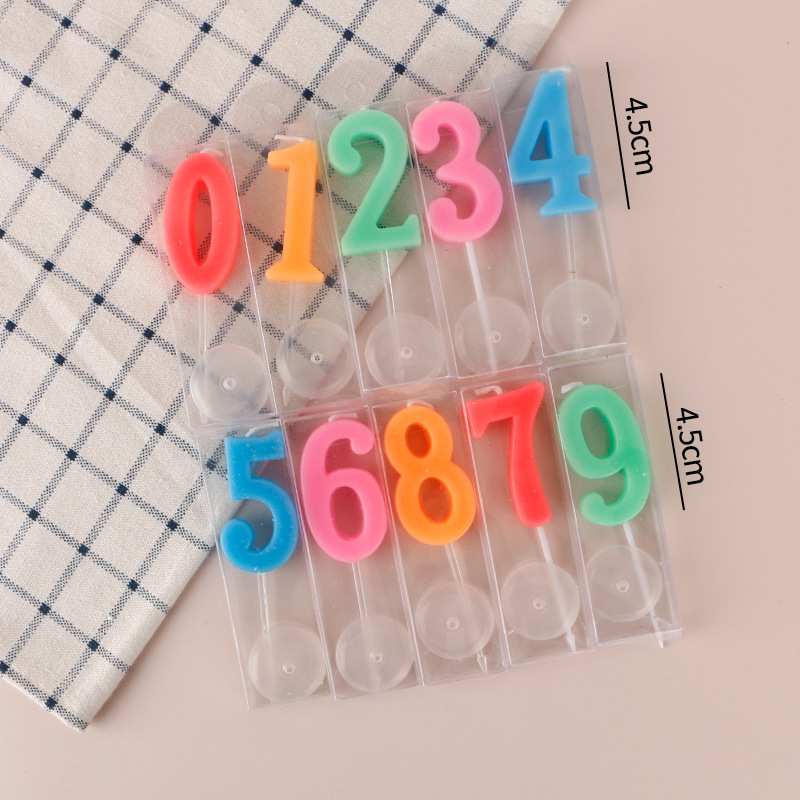 包邮儿童周岁生日蜡烛派对蛋糕用品创意大号小号数字蜡烛50只