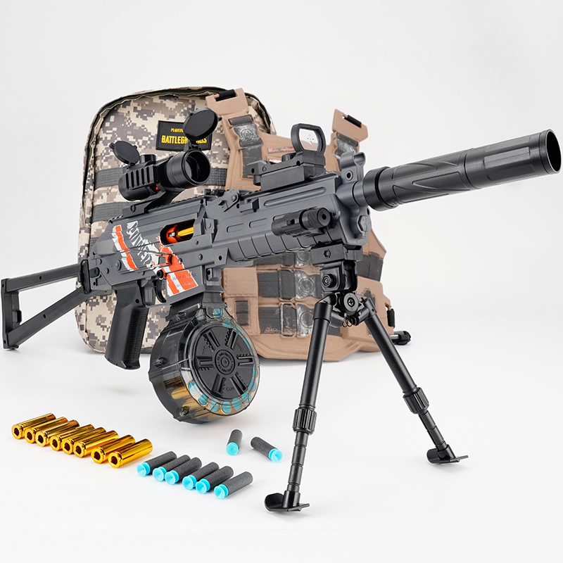 乐辉出品ak手自一体抛壳软弹枪电动连发95式儿童玩具枪416男孩qbz