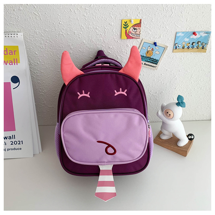 Boys and Girls Baby's Backpack Kindergarten Cute Calf Children Cute Pet Backpack Children Cartoon Double Schoolbag Wholesale