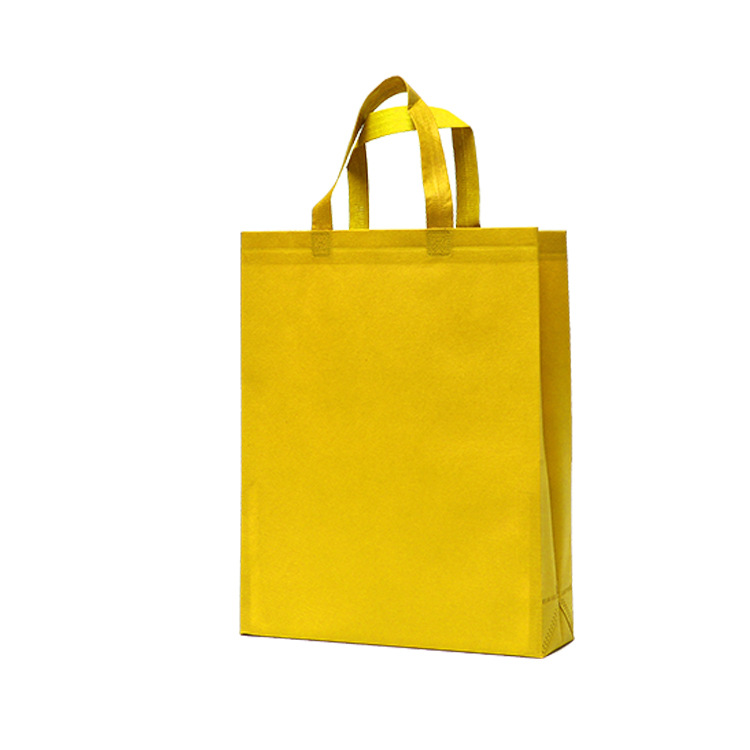 in Stock Wholesale Non-Woven Bag Eco-friendly Bag Film Thickened Shopping Tote Bag Blank Takeaway Packing Bag Printed Logo