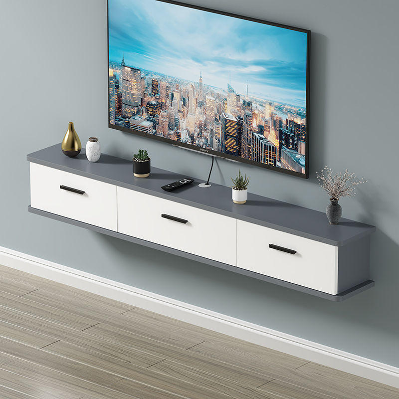 悬挂式电视柜悬空壁挂家用客厅卧室悬挂挂墙机顶盒路由器收纳柜