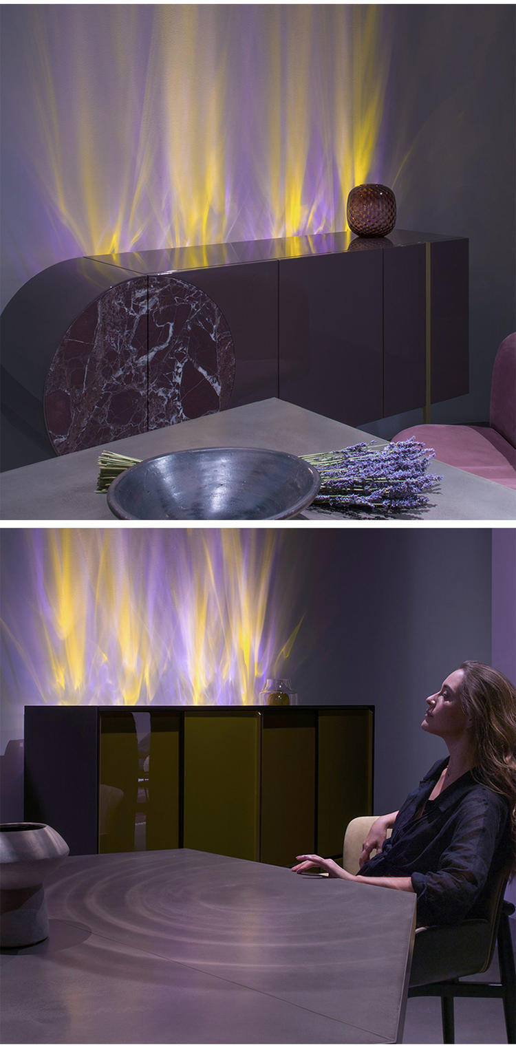 洗墙灯3d动态投影led水纹灯影院打卡酒吧ktv网红气氛墙背景动态灯