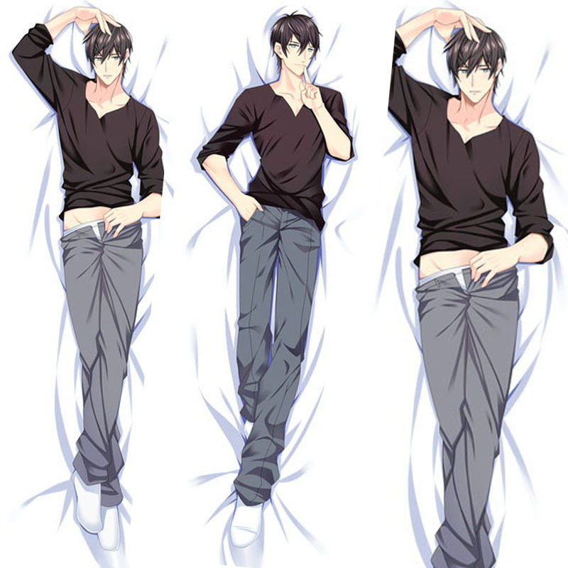 宝井理人 二次元卡通动漫 枕套 宅男明星全身照片diy等身抱枕logo