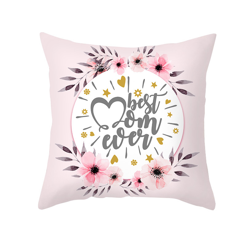 [Clothes] 2023 New Mother's Day Printed Pillowcase Home Sofa Decorative Pillow Bedroom Throw Pillowcase