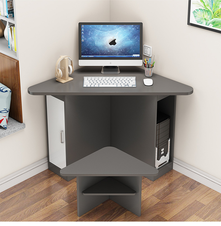 转角电脑桌简易省空间家用小户型墙角迷你台式现代简约三角写字桌