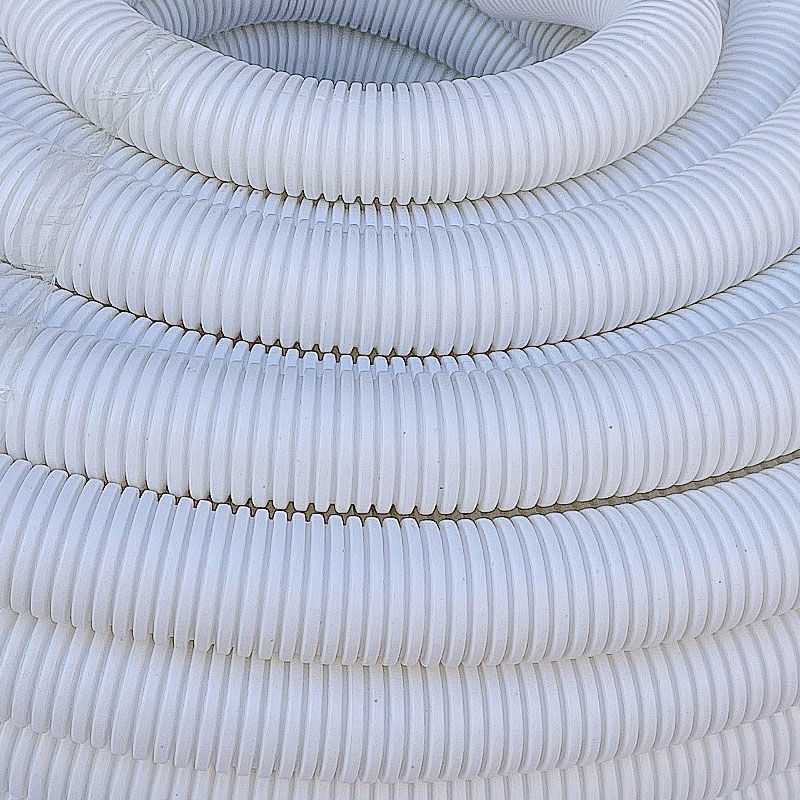 白色加厚pe穿线波纹管塑料软管通信监控保护管光缆光纤波纹管